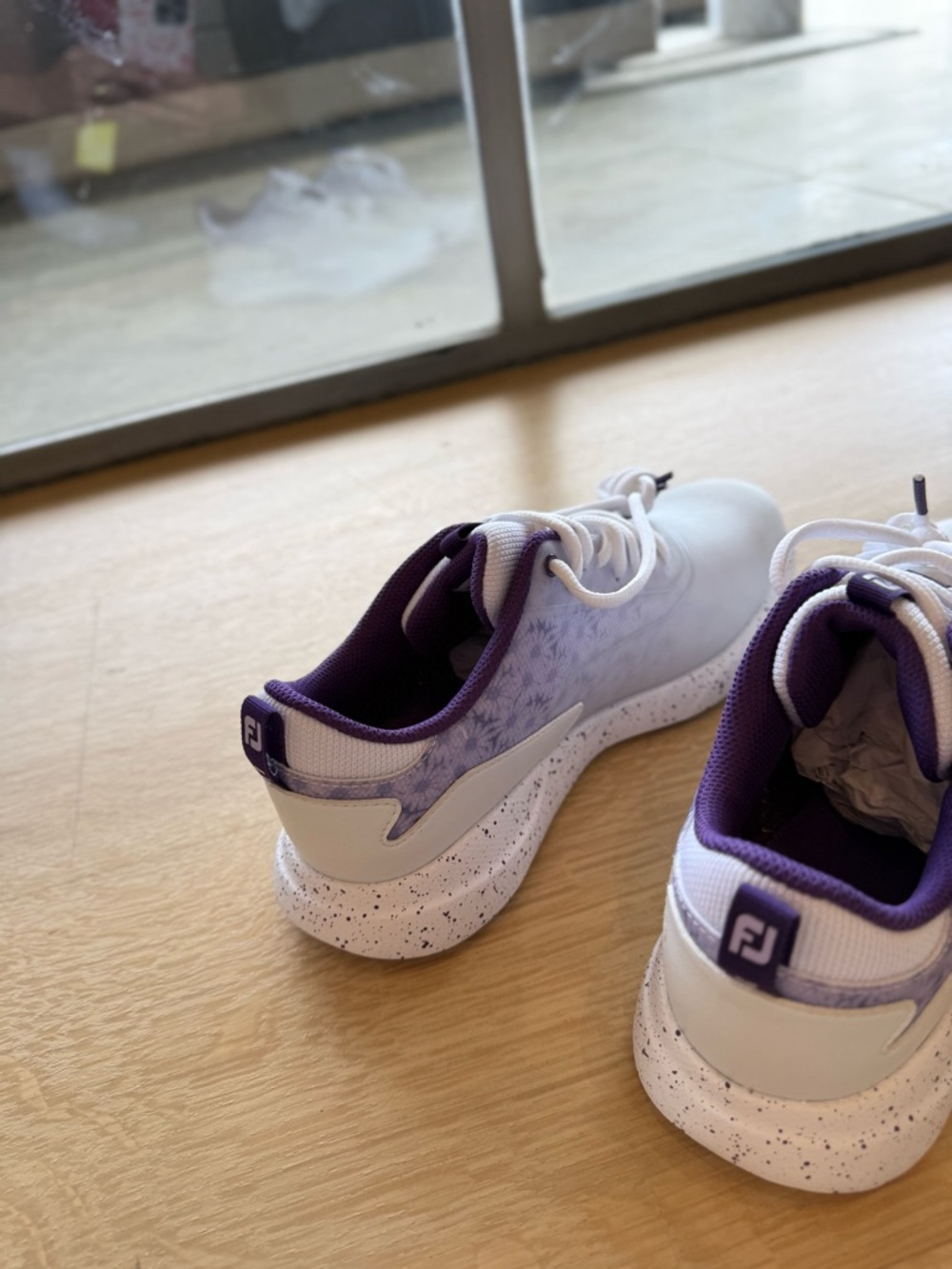 FootJoy White and Purple Women's Waterproof Golf Sneakers — size 7 BNWT - Picture 6 of 8